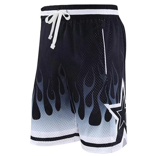 Men's Breathable Basketball Sports Shorts Basket Style Black Shorts